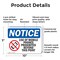 Signmission Use Of Mobile Phones Prohibited, 10 in W x Rectangle, Plastic OS-2PACK-NS-P-710-L-18801 - alternate 4